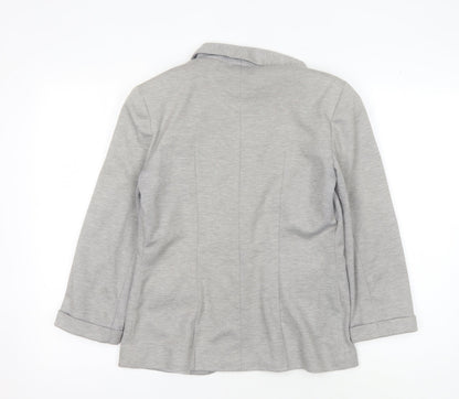 Back view of Miss Selfridge Women's Grey Blazer -, size 10