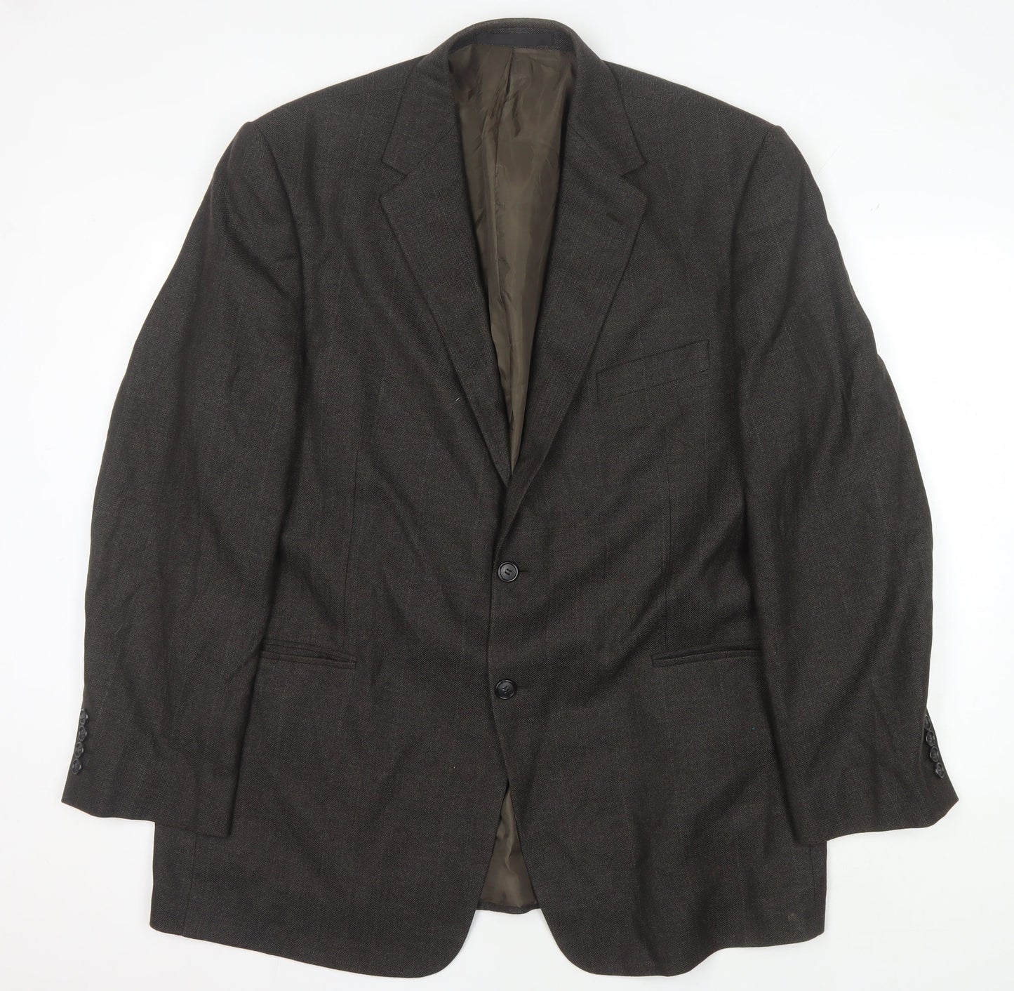 Marks and Spencer Men's Olive Blazer 46L Long Jacket