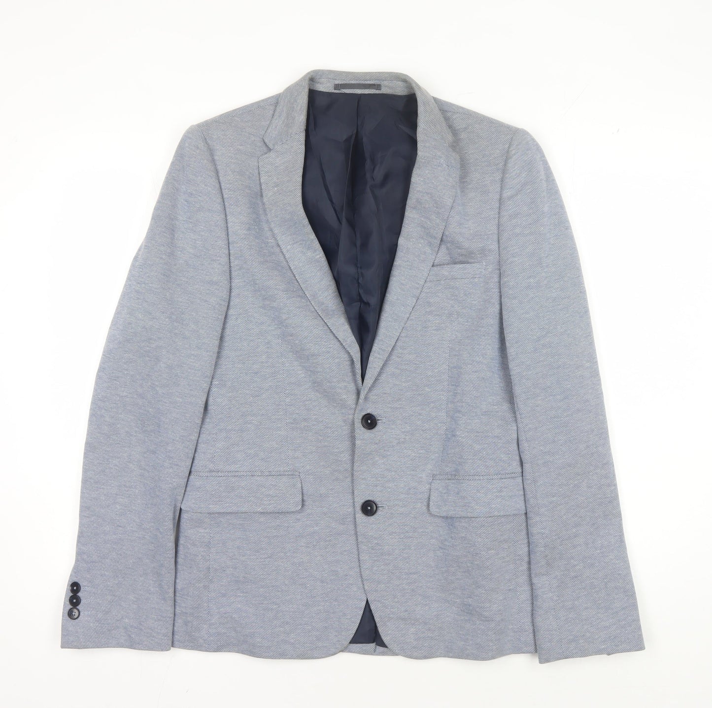Burton Menswear Blue Check Blazer Men 36R