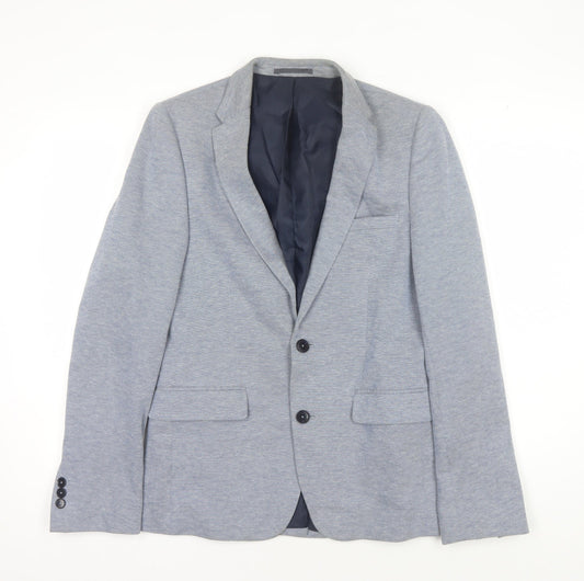 Burton Menswear Blue Check Blazer Men 36R