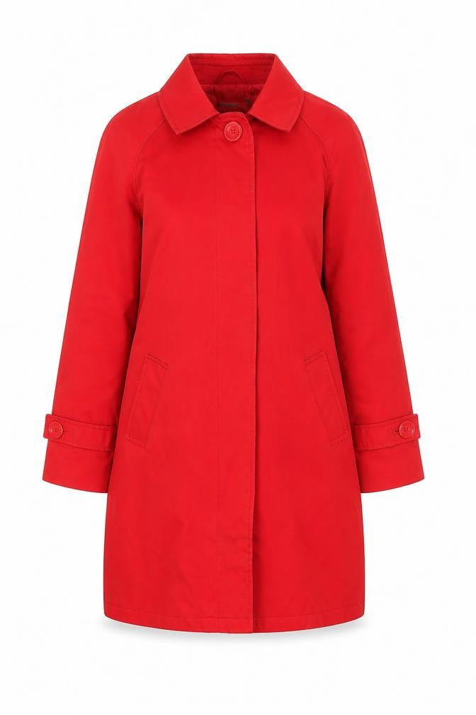Linea Women's Red Mid-Length Coat Size 12