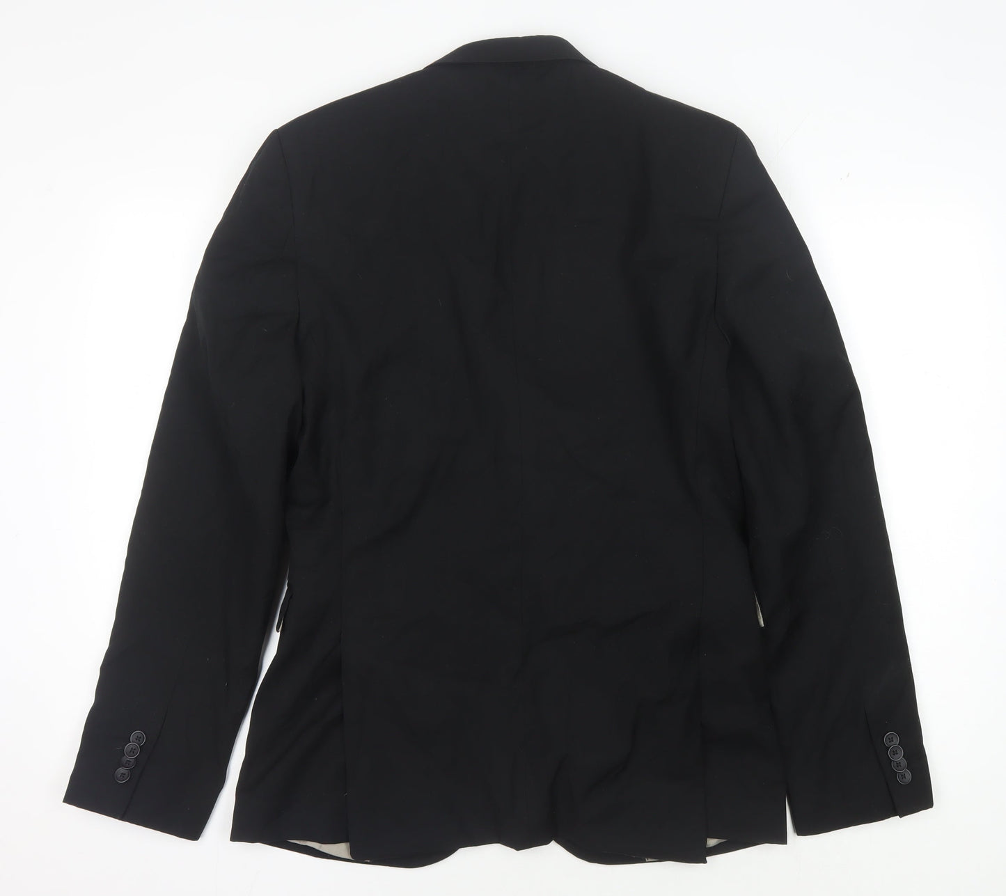 Topman Men's Black Slim Fit Blazer Jacket Size 38