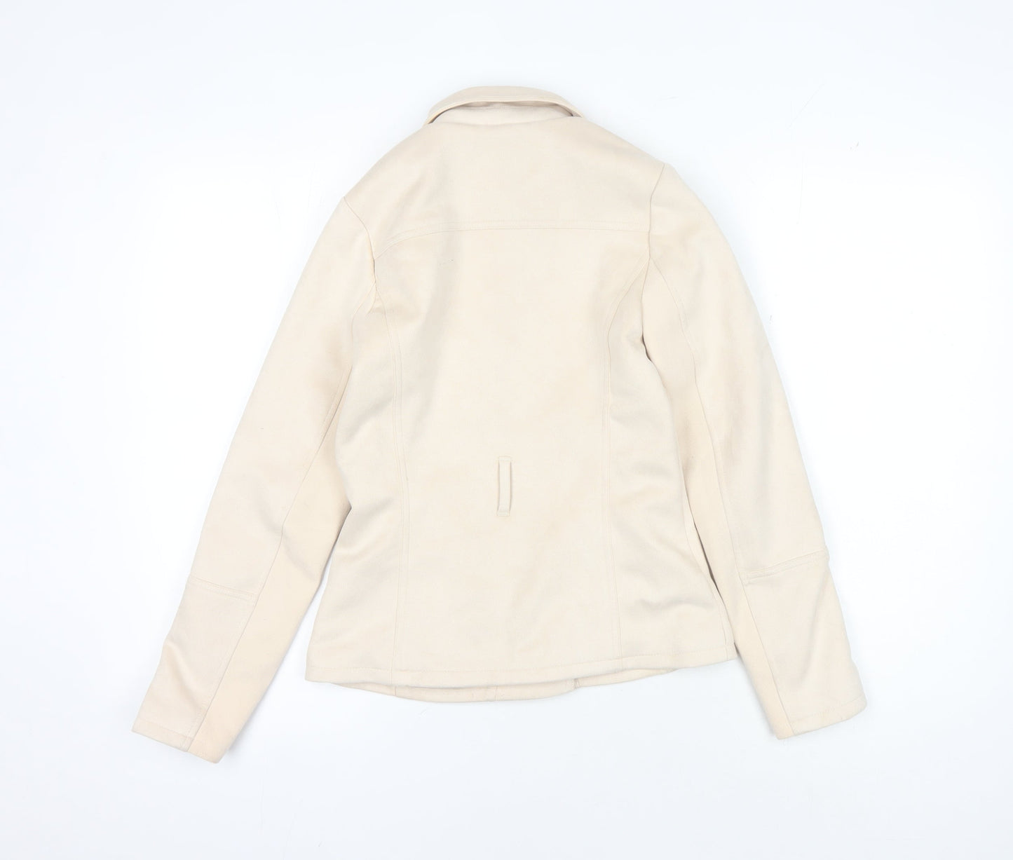 River Island Teens Beige Motorcycle Jacket Size 12