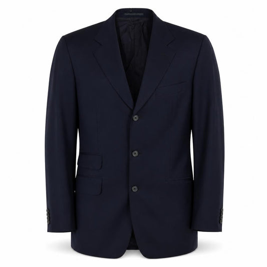 T.M Lewin Men's Blue Wool Blazer - 40 Regular Fit