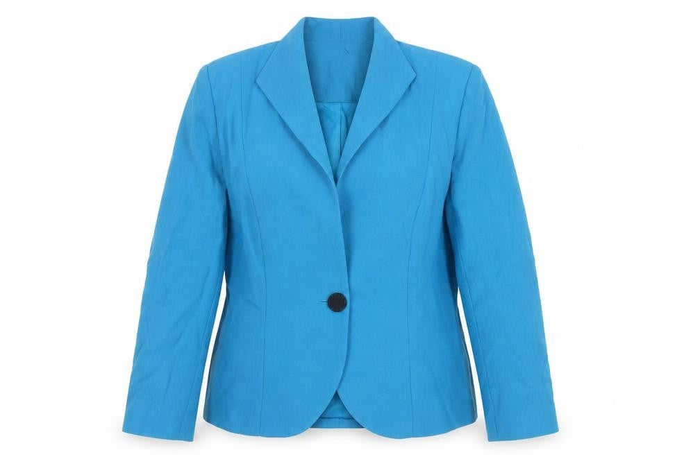 Gail Hoppen Women's Blue Blazer UK Size 14