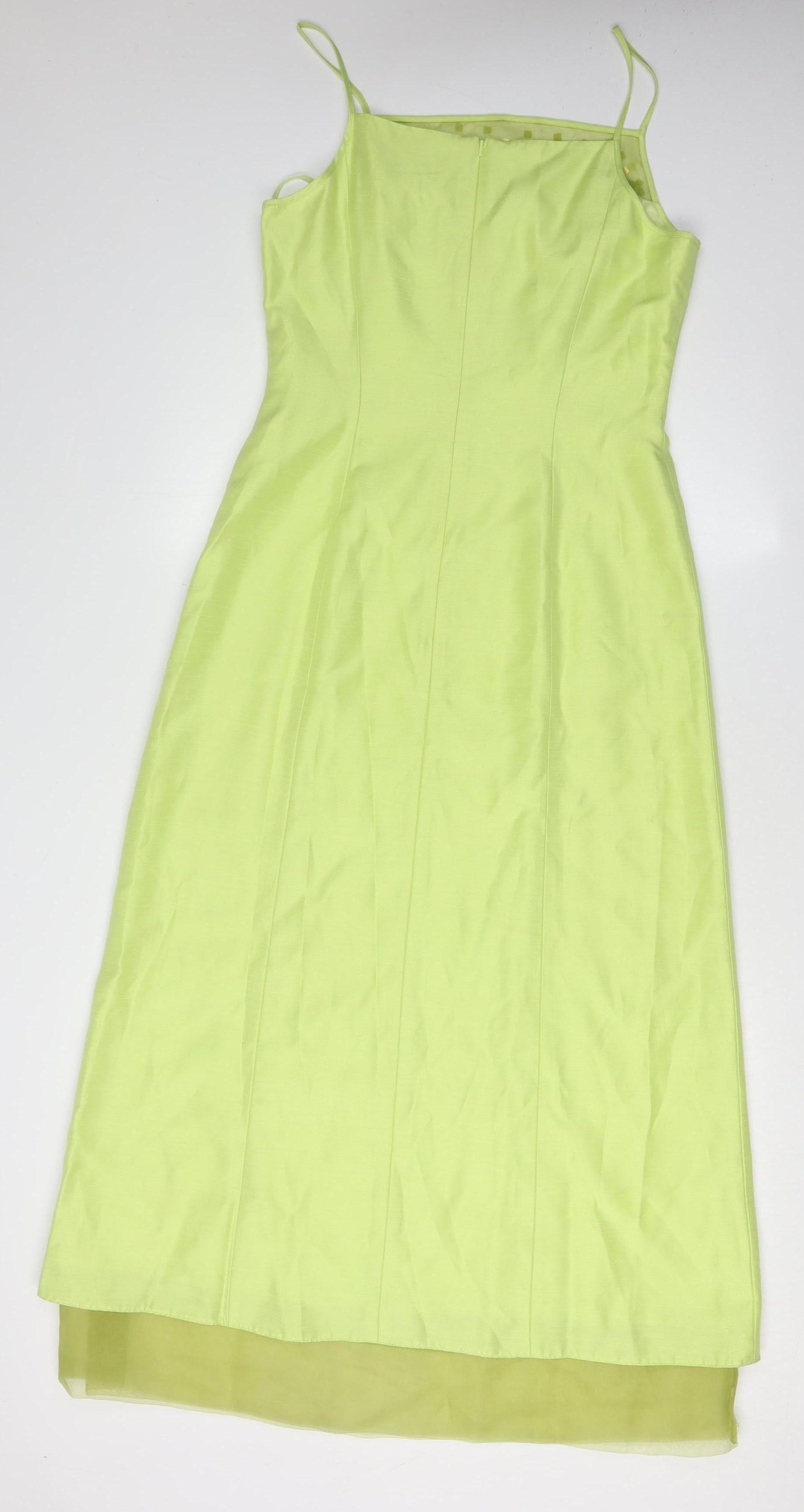 Vera Mont Women's Green Slip Dress, Size 10, Formal