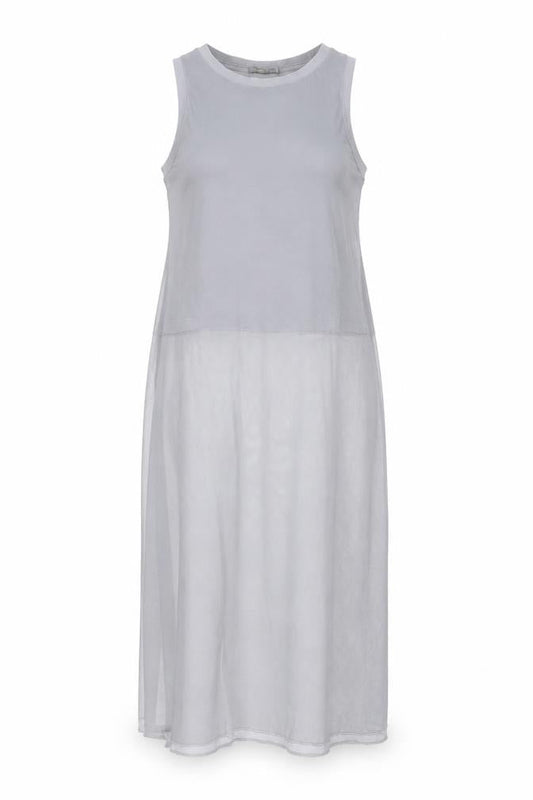 Zara Women Grey Sleeveless Dress S Lightweight
