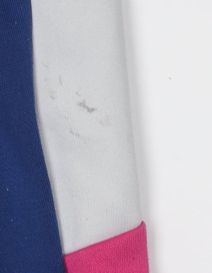 Brand and care label for Ellesse Women's Blue Jogger Trousers, size 10