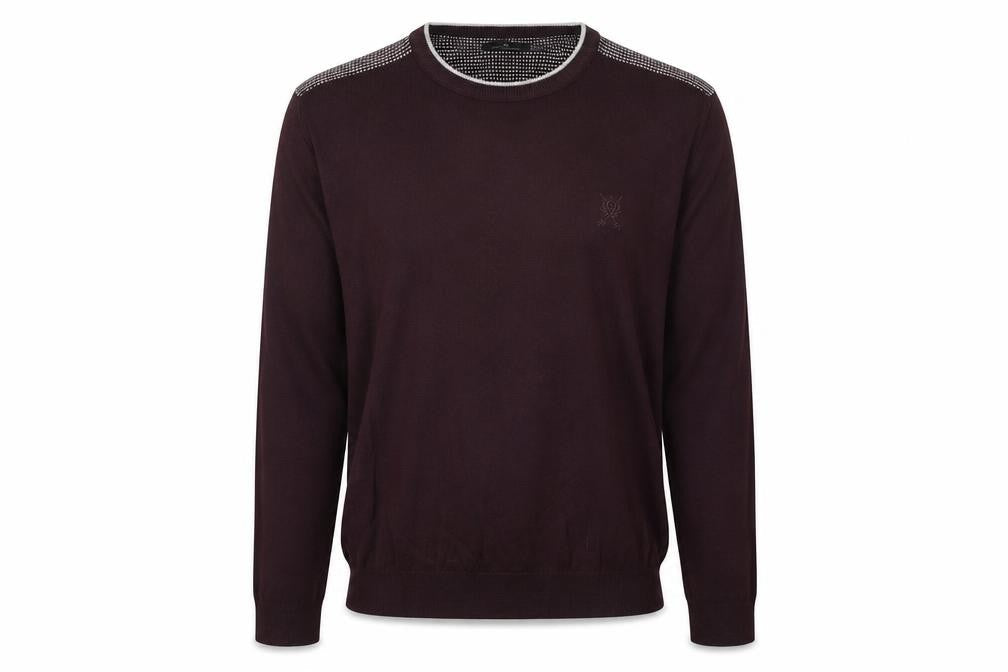 Jeff Banks Men's Purple Crew Neck Pullover Jumper L