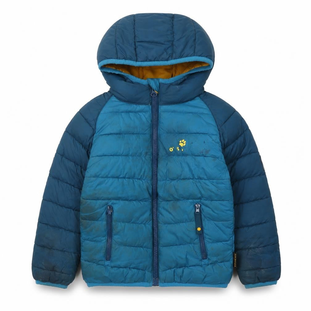 Jack Wolfskin Boys Blue Puffer Jacket, 3-4 Years, Winter Ready