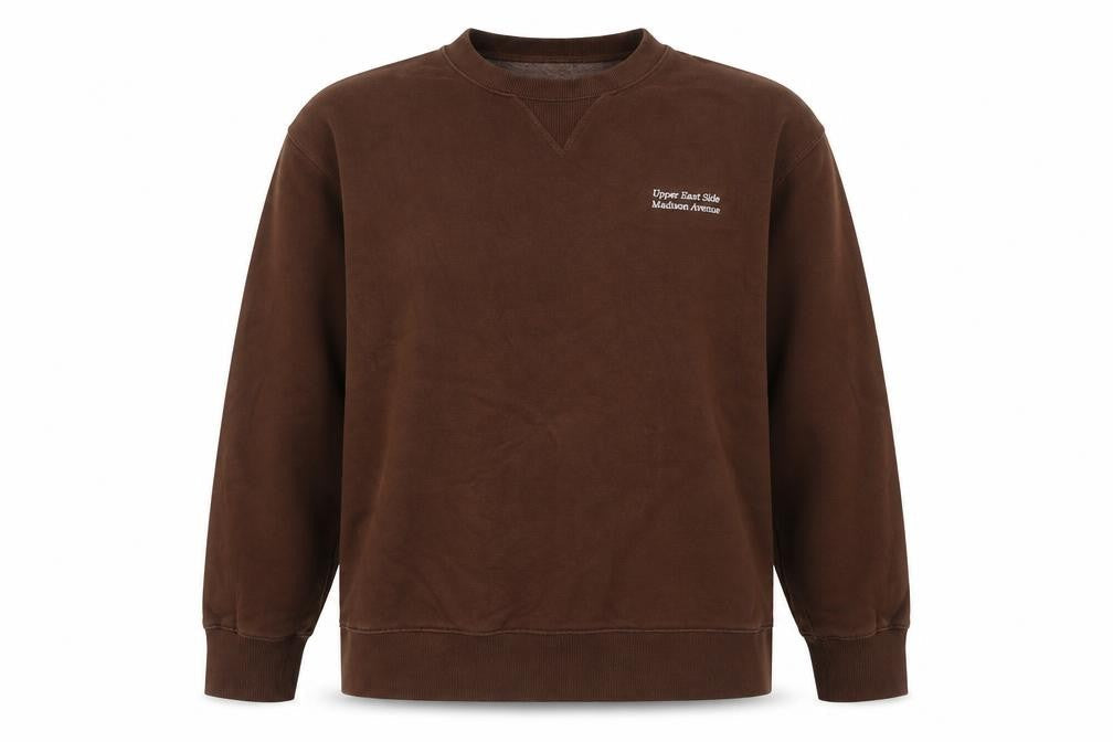 Zara Unisex Brown Crew Neck Sweatshirt L