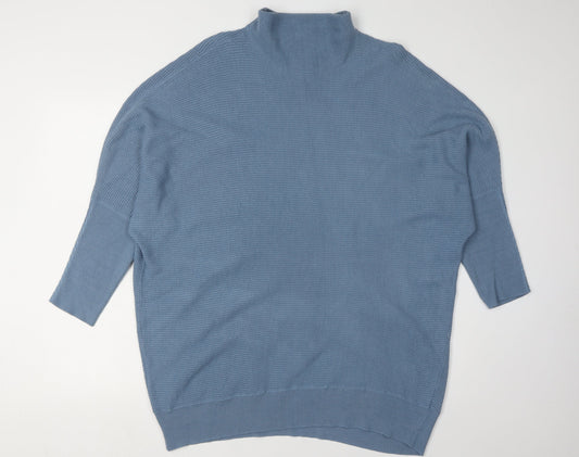 Next Women's Blue Roll Neck Pullover Jumper, Size L