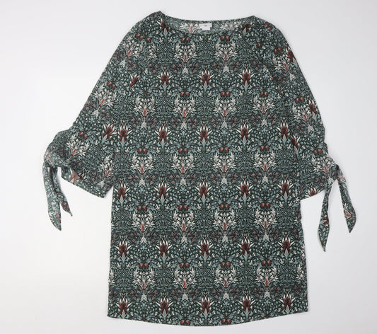 Morris & Co Women's Green Dress, Size 8, Lightweight, Polyester