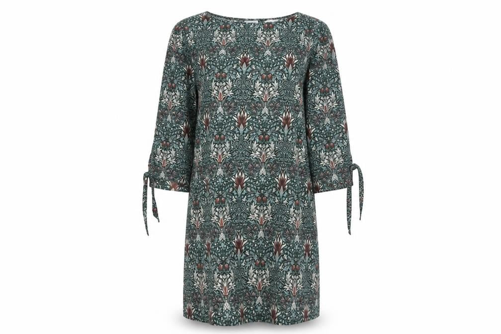 Morris & Co Women's Green Dress, Size 8, Lightweight, Polyester