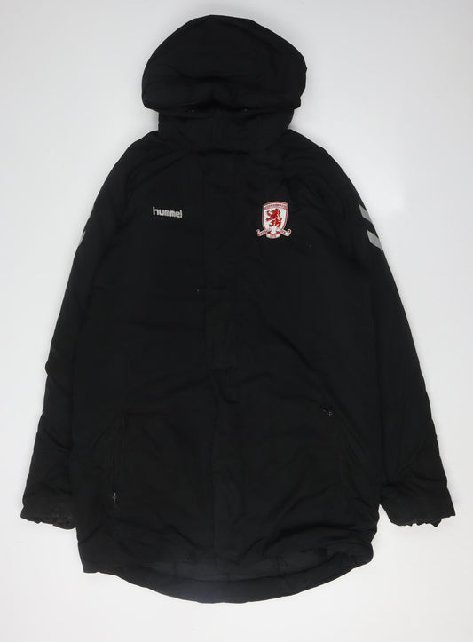 Hummel Men's Black Parka Jacket Medium Football