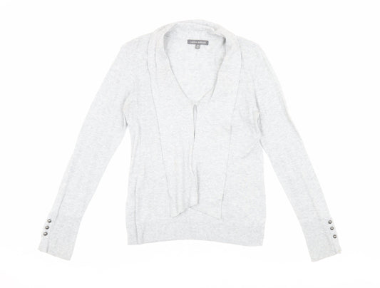 Laura Ashley Women's Grey Cardigan Size 8