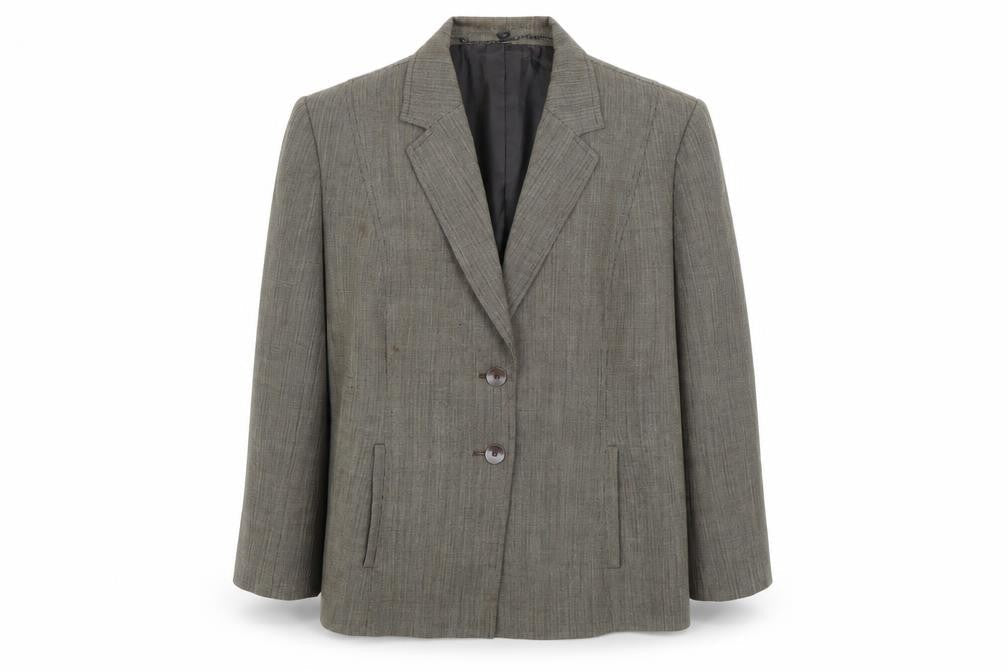Viyella Women's Grey Blazer, Petites Size 16, Pinstripe