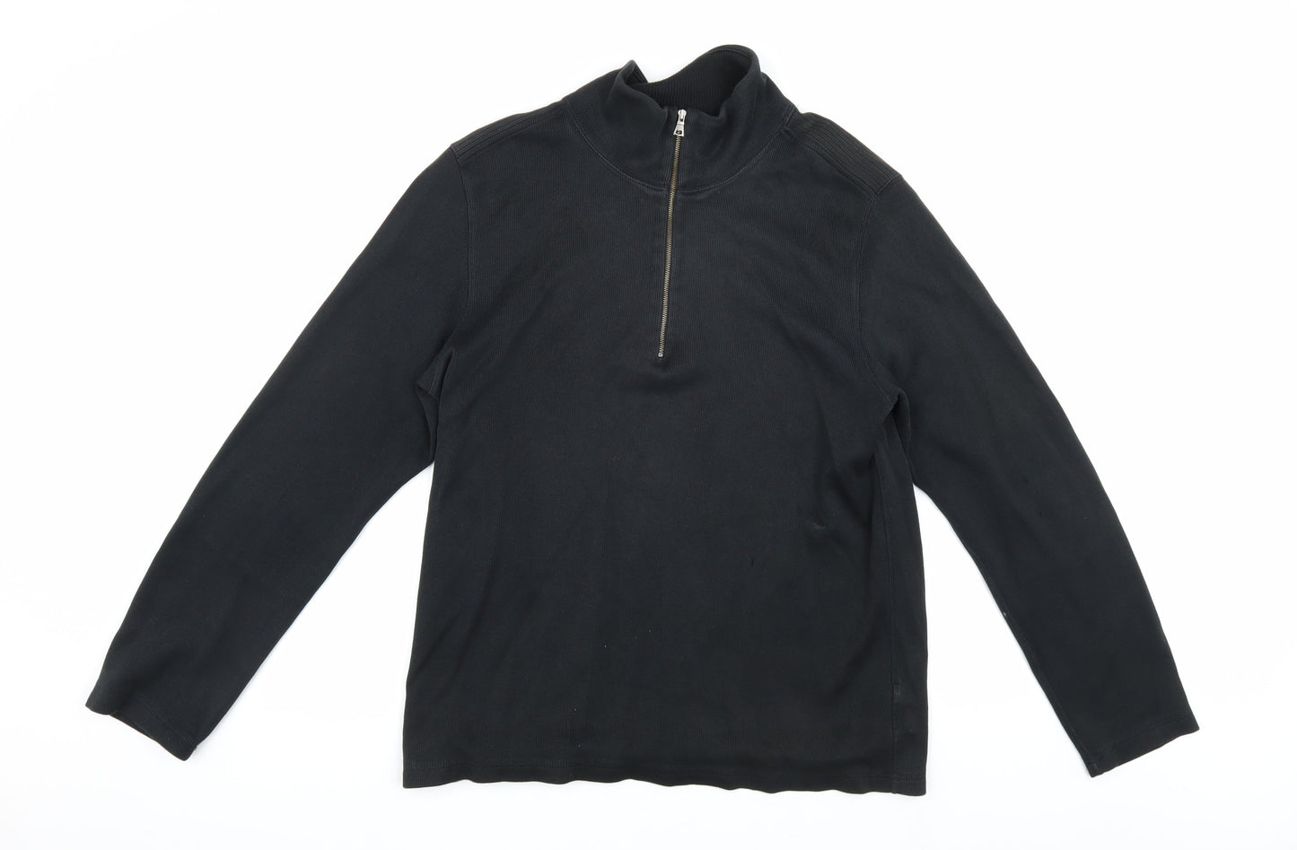 Banana Republic Men's Black M Lightweight 1/2 Zip Sweatshirt
