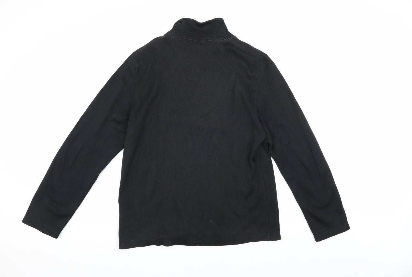Banana Republic Men's Black M Lightweight 1/2 Zip Sweatshirt