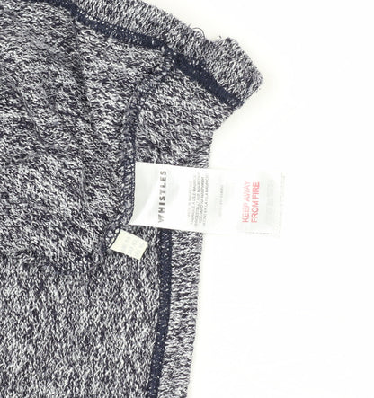 Whistles Women's Blue Knit Blouse, Size M