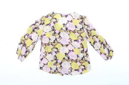 Back view of Massimo Dutti Women's Multicoloured Floral Blouse