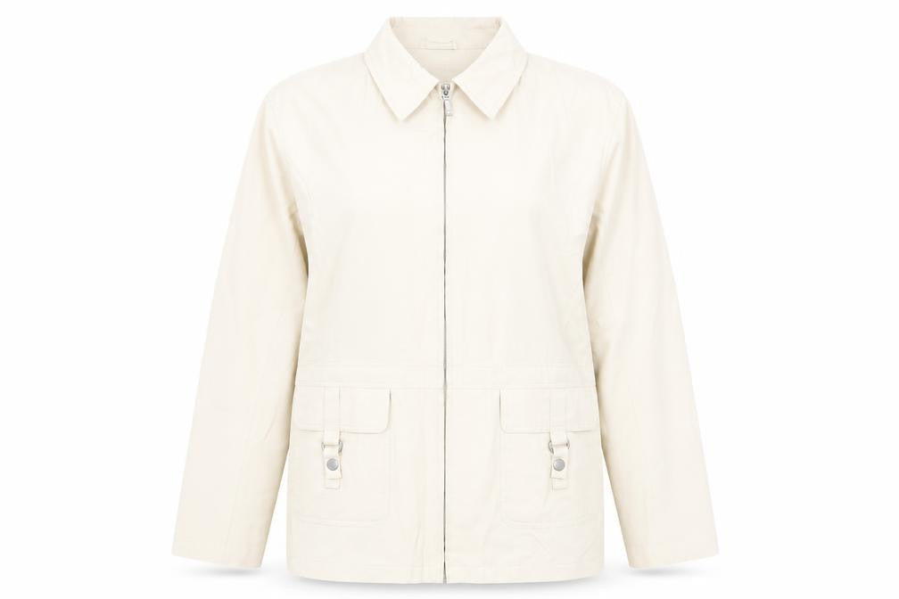 Bonmarché Women's Beige Mid-Length Jacket Size M