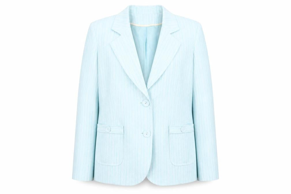 Bonmarché Women's Blue Striped Blazer, Size 20