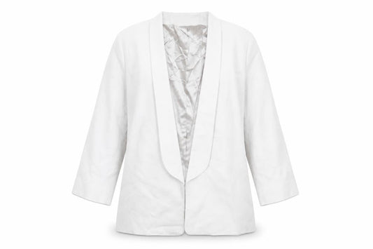 French Connection Women's Ivory Blazer Size 16 Regular Lined