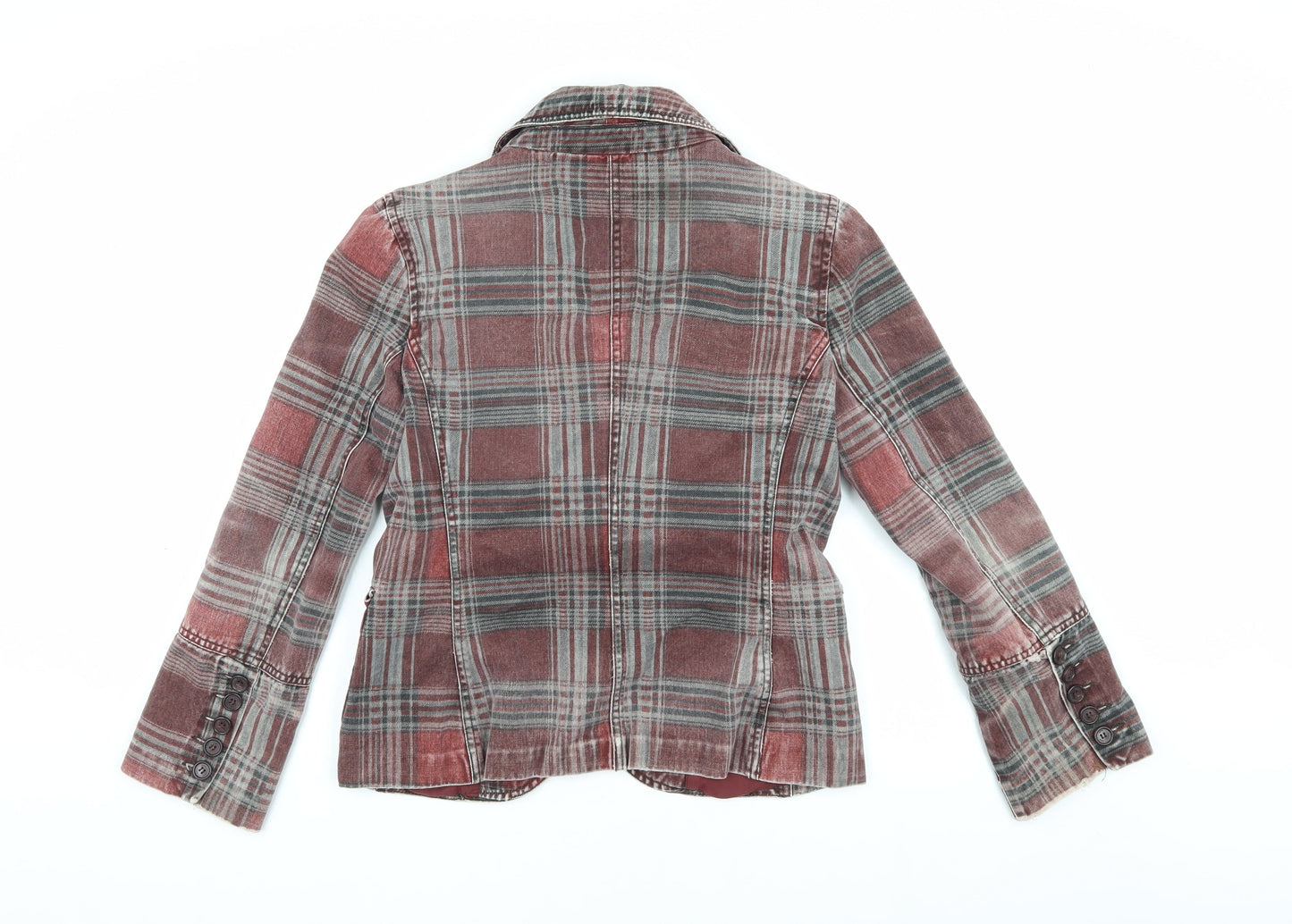 MNG Women's Multicoloured Plaid Blazer XL