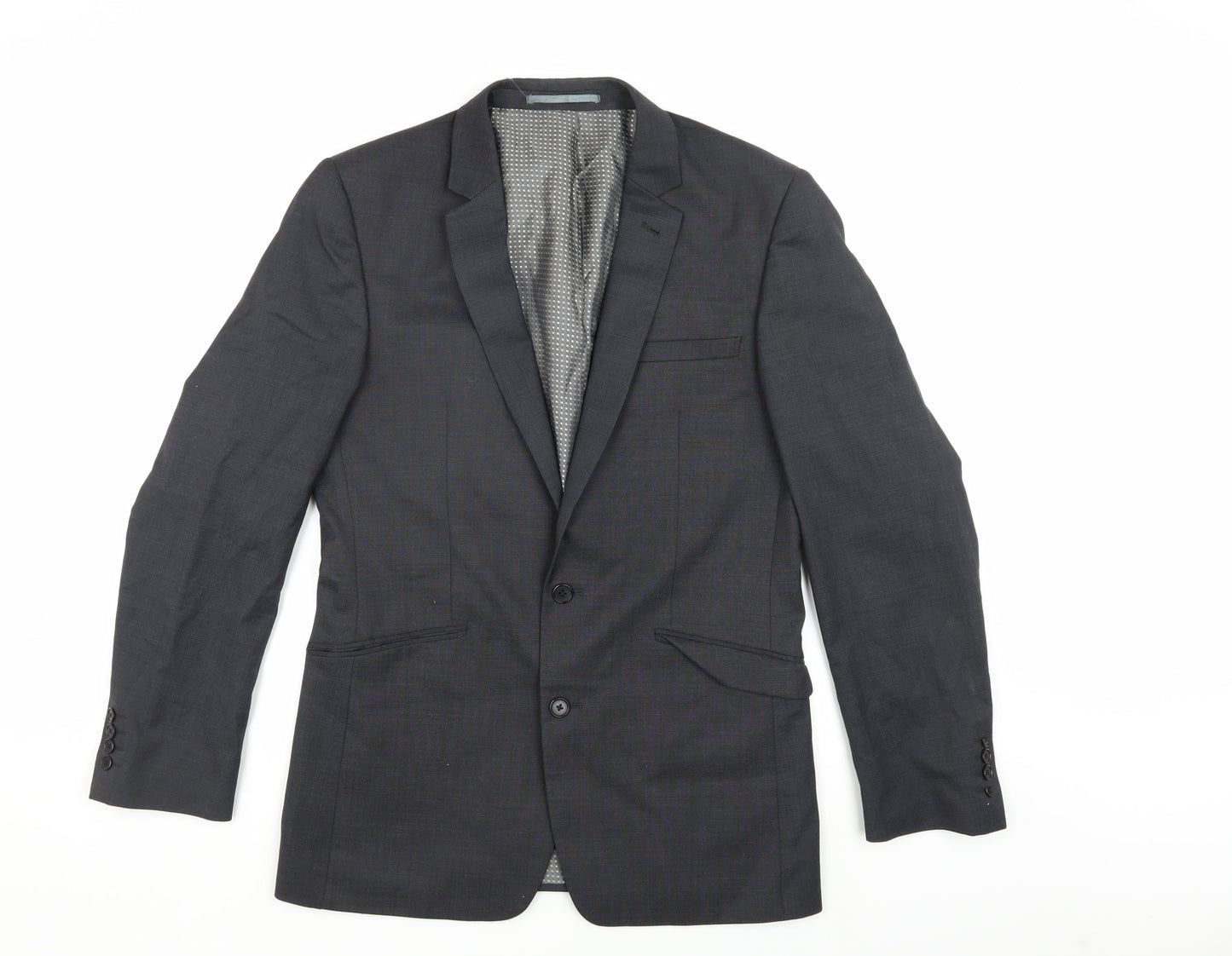 Next Men's Grey Regular Fit Blazer Jacket 38R