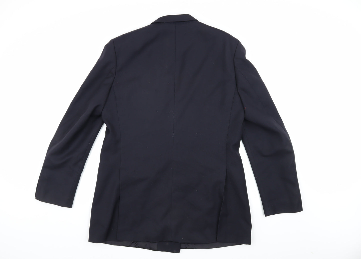 St Michael Men's Blue Double-Breasted Blazer 42 Long