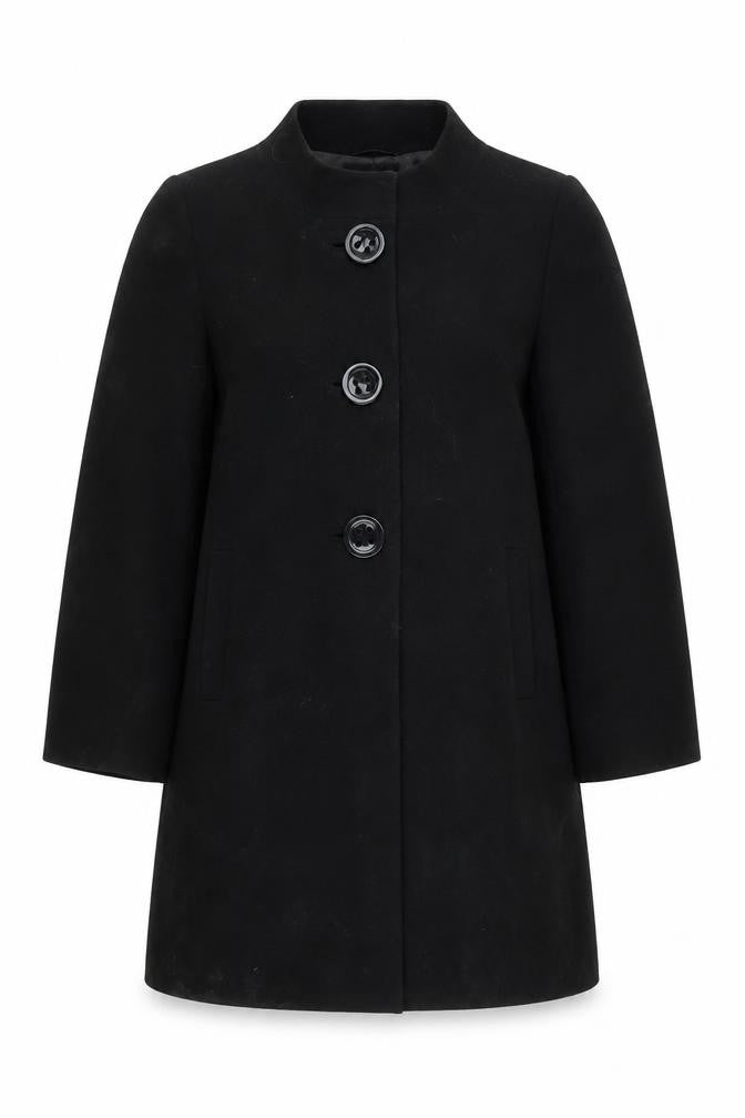 Wallis Women's Black Mid-Length Coat Size 12