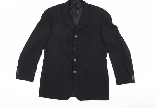 Jonathan Adams Men's Black Regular Blazer Jacket 40R
