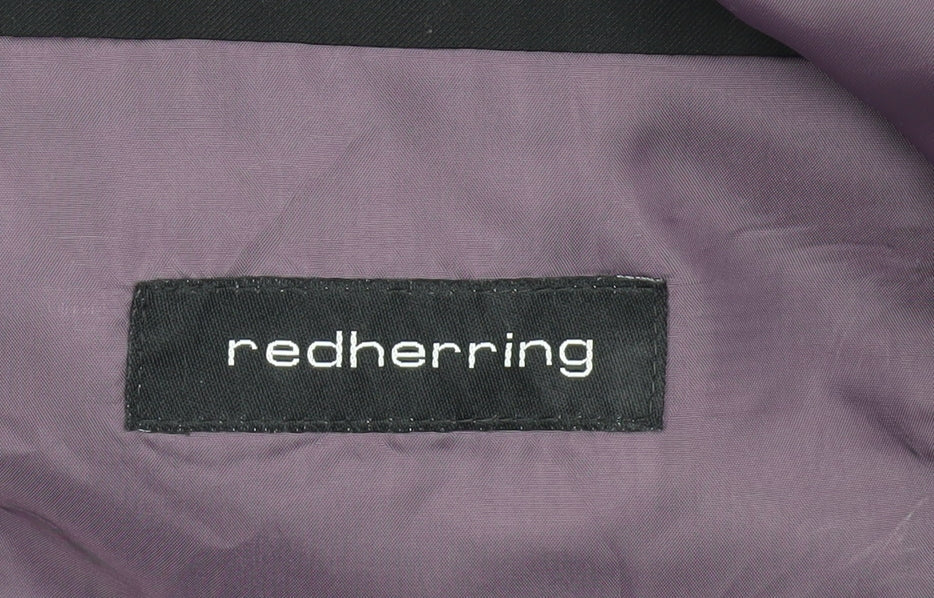 Red Herring Men's Black Regular Fit Blazer 38R
