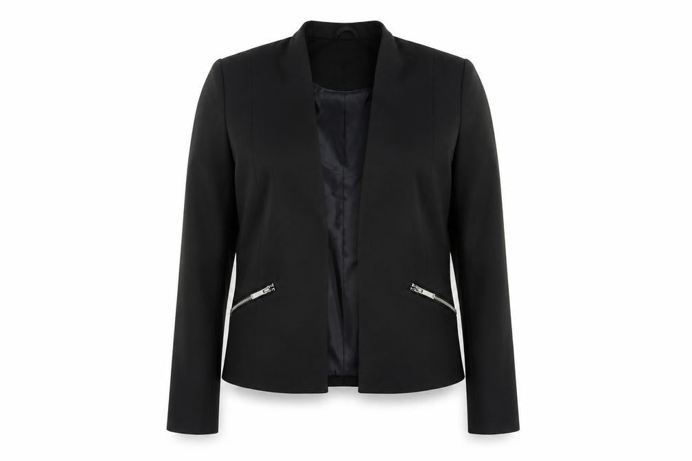 M&Co Women's Black Blazer Size 10 Regular Fit