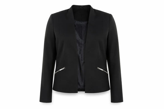 M&Co Women's Black Blazer Size 10 Regular Fit