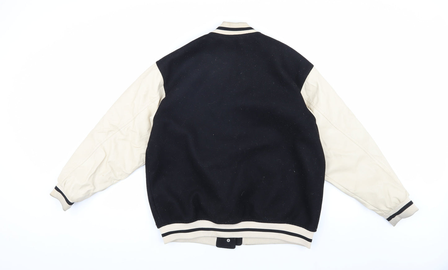 H&M Women’s Black Varsity Jacket, Size S, Casual Style