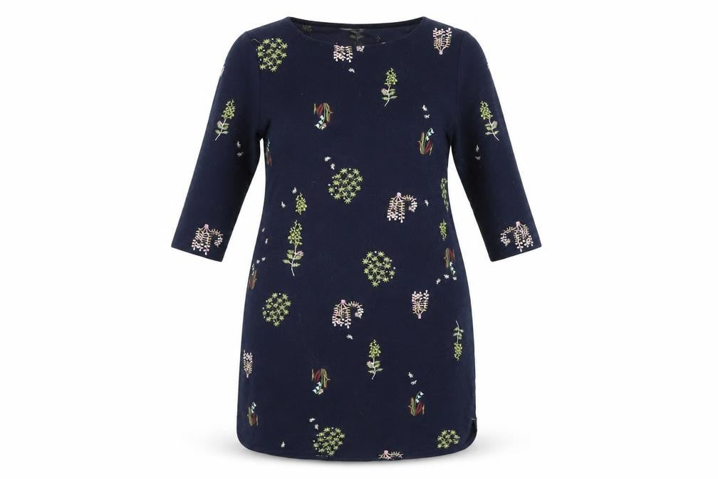 White Stuff Women's Blue Floral Dress Size 12