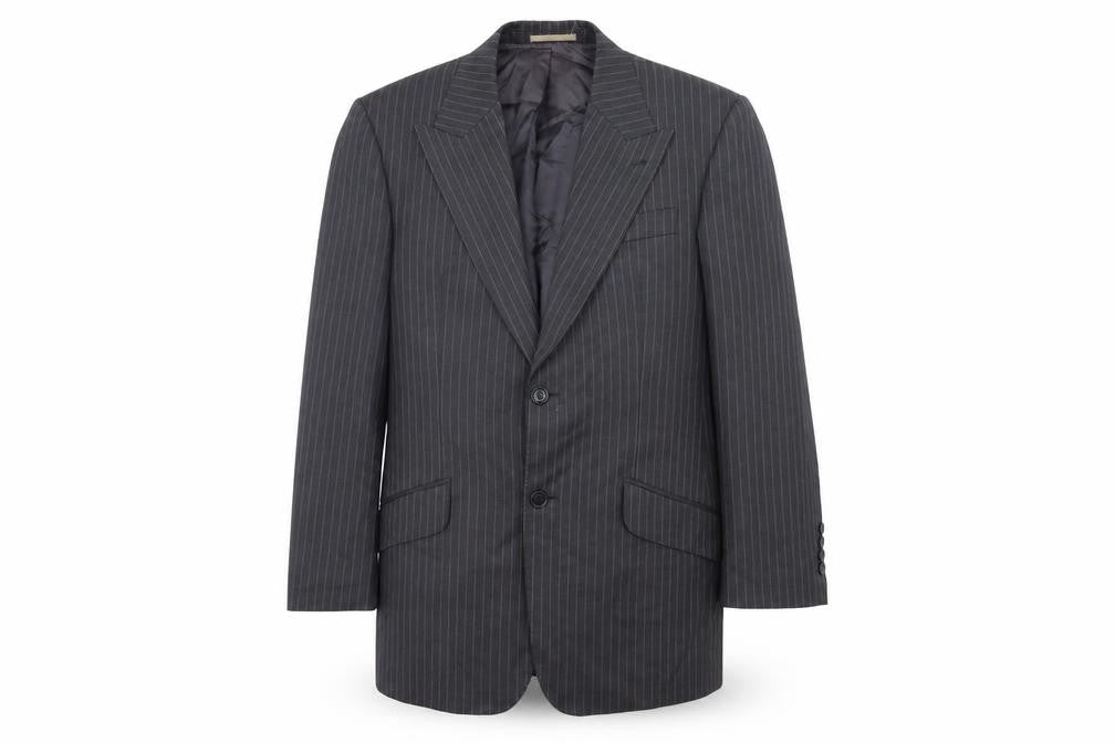 Next Men's Grey Striped Blazer 38S