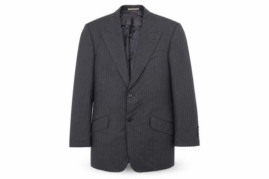 Next Men's Grey Striped Blazer 38S