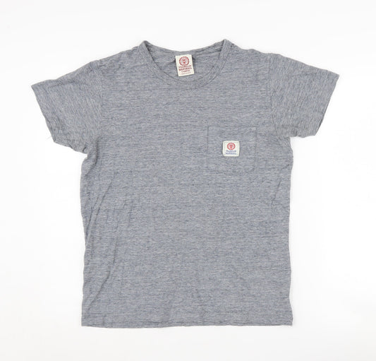 Franklin Marshall Men's Grey Crew Neck T-Shirt, Size S
