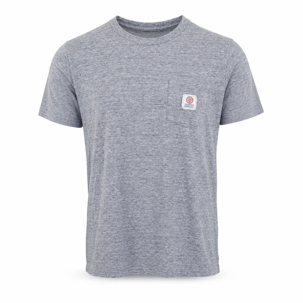 Franklin Marshall Men's Grey Crew Neck T-Shirt, Size S