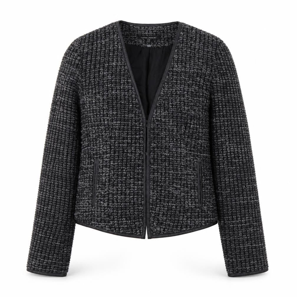 Laura Ashley Women's Grey Bouclé Blazer Size 14