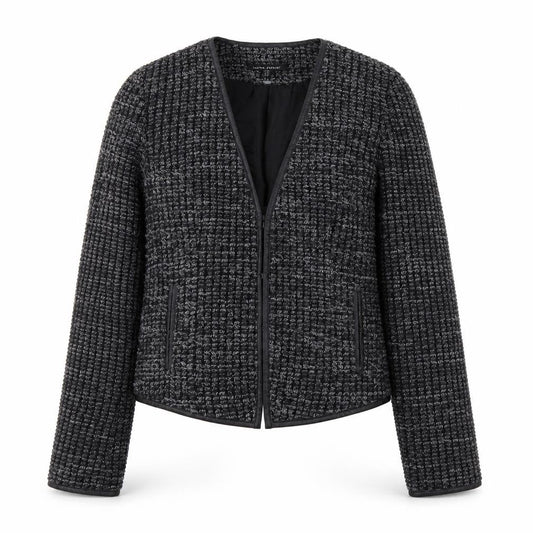Laura Ashley Women's Grey Bouclé Blazer Size 14