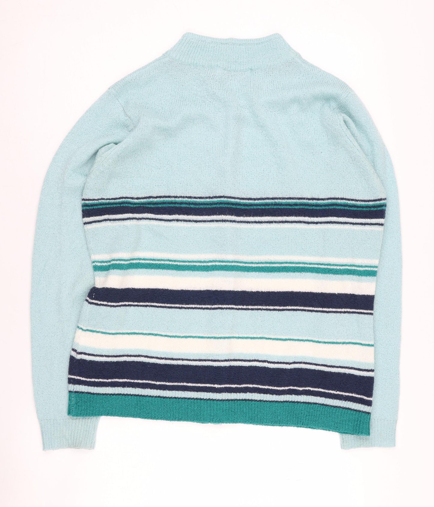 Honor Millburn Women's Blue Striped Cardigan M
