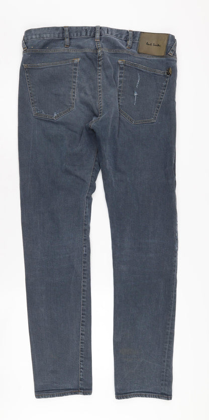Paul Smith Men's Blue Straight Jeans 32
