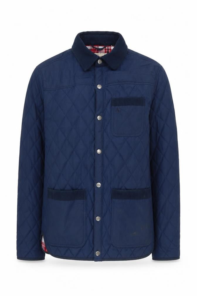 Original Penguin Men's Blue Quilted Jacket S Casual