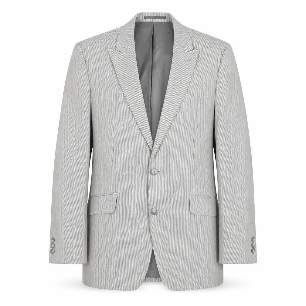STVDIO Jeff Banks Men’s Grey Striped Blazer 40 Regular
