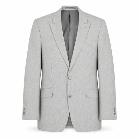 STVDIO Jeff Banks Men’s Grey Striped Blazer 40 Regular