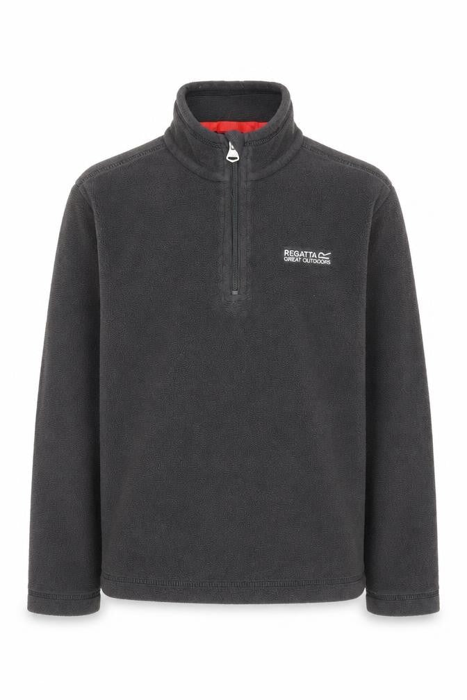 Regatta Boys Grey 1/2 Zip Fleece Sweatshirt 9-10 Years